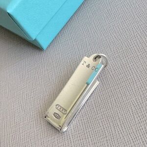 Tiffany & Co. 1837 ID Card Holder Charm Sterling Silver 925